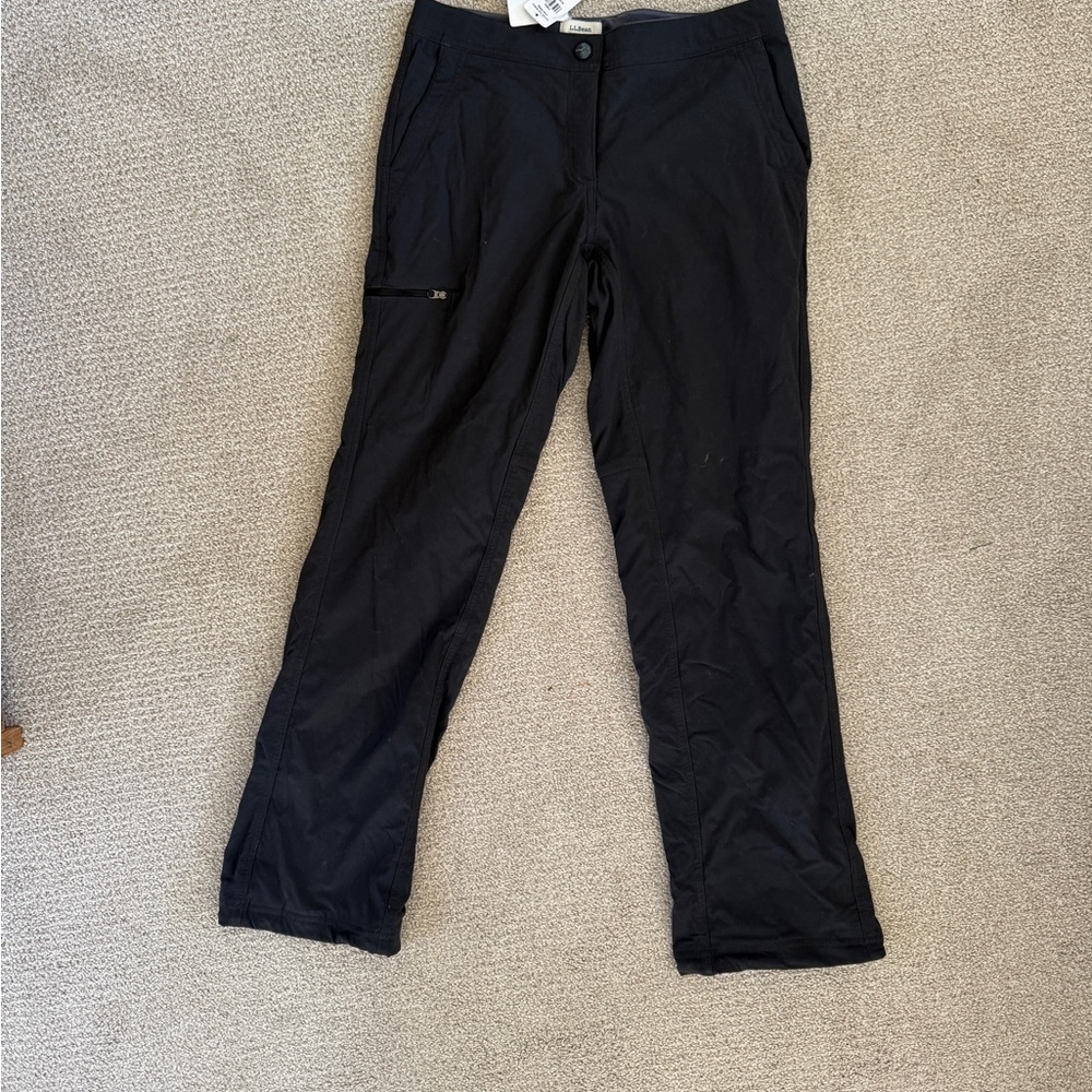 L.L. Bean Women’s Lined Trail Black Cargo Pants
